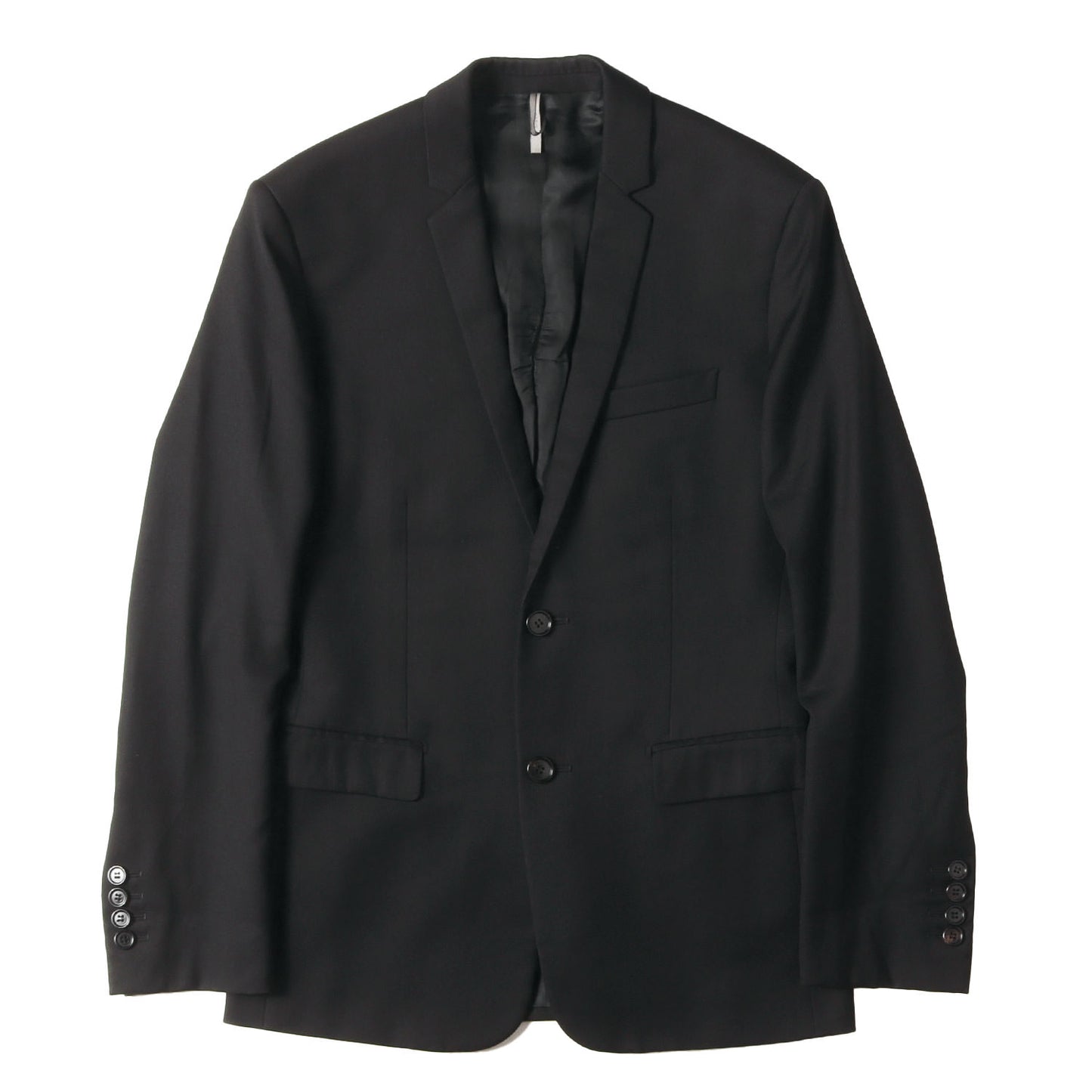 [クリスヴァンアッシュ期] 16AW ウール ナローラペル 2B テーラードジャケット (333C288A2200)