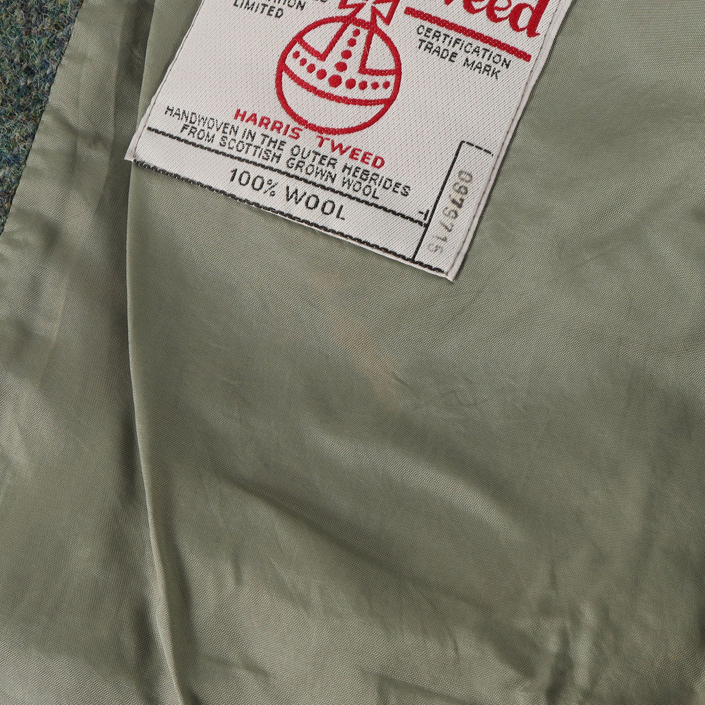 [Harris Tweed別注] ステッチ加工 ヘリンボーンツイード 3B テーラードジャケット / Rebuild by Needles
