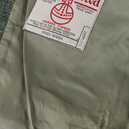 [Harris Tweed別注] ステッチ加工 ヘリンボーンツイード 3B テーラードジャケット / Rebuild by Needles