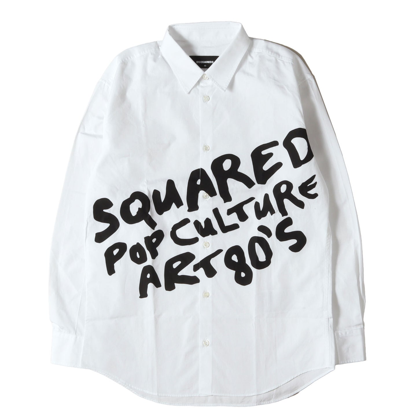 ポップレターロゴ コットンポプリン ボタンシャツ (D2 POP 80s L/S SHIRT)