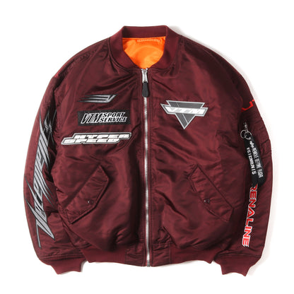×ALPHA フルデコ オーバーサイズ レーシング ボンバー ジャケット (RACING BOMBER JACKET / MA-1)