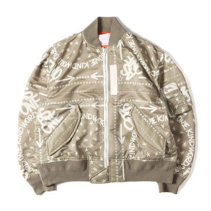 ×ERIC HAZE バンダナモノグラム ナイロン ボンバー ジャケット (Bandana Print Blouson)