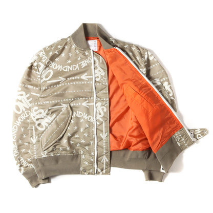 ×ERIC HAZE バンダナモノグラム ナイロン ボンバー ジャケット (Bandana Print Blouson)