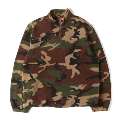 19AW 迷彩柄 スモールBOXロゴ ポーラテック フリース ハーフジップ プルオーバー ジャケット (Polartec Half Zip Pullover)