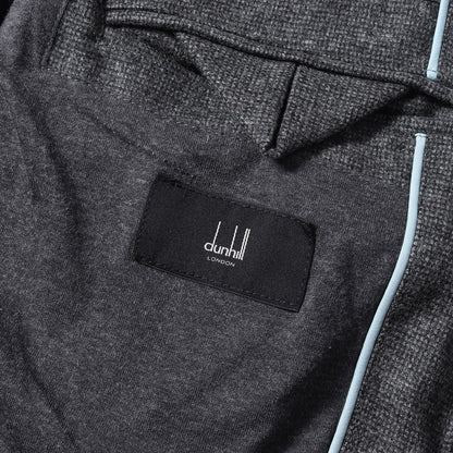 ドビー織り スタンドカラー 比翼フルジップ ウール ダウンベスト
