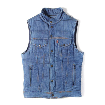 11AW ×Levi's 裏地スターモノグラム デニム ダウンベスト (Denim Down Vest) USA製