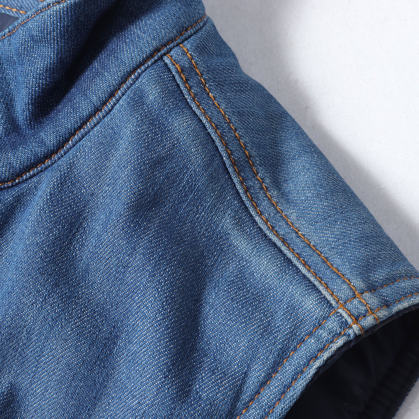 11AW ×Levi's 裏地スターモノグラム デニム ダウンベスト (Denim Down Vest) USA製