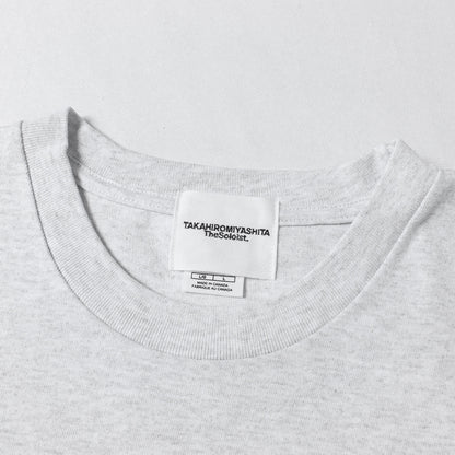 ×Mark Gonzales / SUICOKE レターロゴ クルーネック ポケット Tシャツ