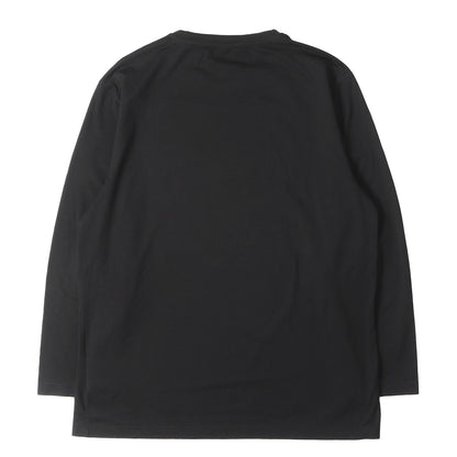 ブランドロゴ刺繍 ストレッチジャージーコットン ロングスリーブ Tシャツ (Prada Jersey Long-sleeved T-shirt)