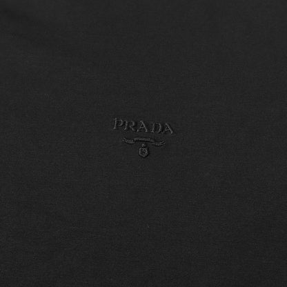 ブランドロゴ刺繍 ストレッチジャージーコットン ロングスリーブ Tシャツ (Prada Jersey Long-sleeved T-shirt)