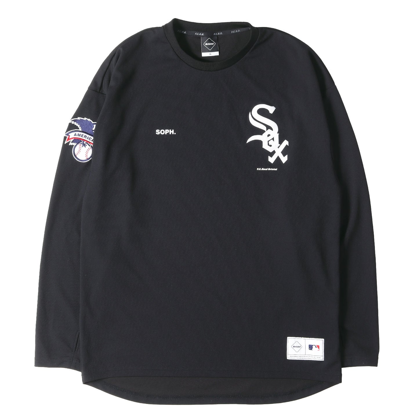 ×MLB / CHICAGO WHITE SOX ロゴパッチ メッシュ ロングスリーブ Tシャツ (MLB TOUR L/S PRE MATCH TOP)