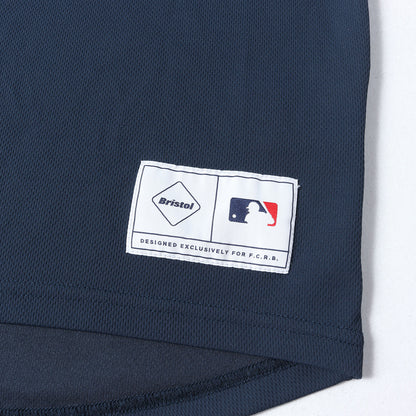 ×MLB / New York Yankees ロゴパッチ メッシュ ロングスリーブ Tシャツ (MLB TOUR L/S PRE MATCH TOP)