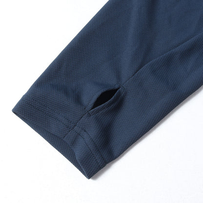 ×MLB / New York Yankees ロゴパッチ メッシュ ロングスリーブ Tシャツ (MLB TOUR L/S PRE MATCH TOP)