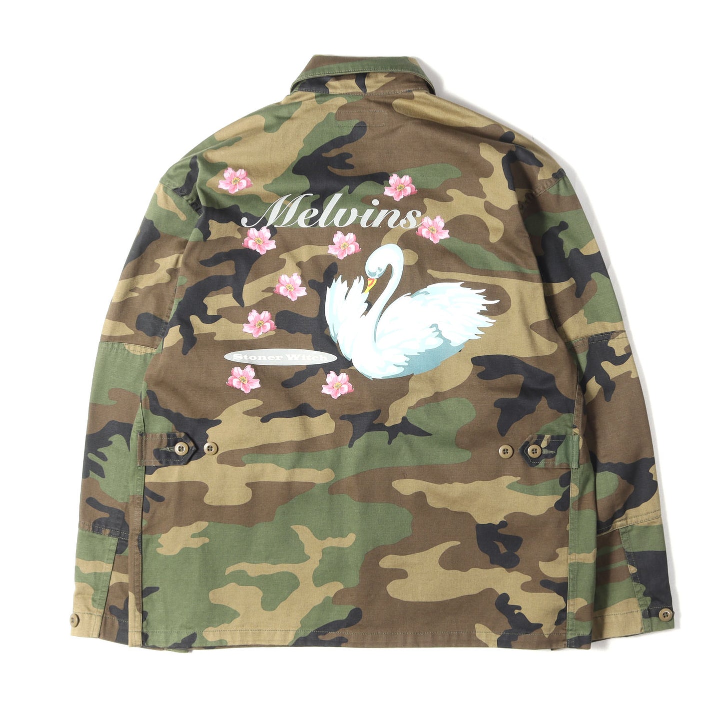 24SS ×Melvins バックグラフィック ウッドランドカモ BDU シャツジャケット (Melvins BDU Jacket)