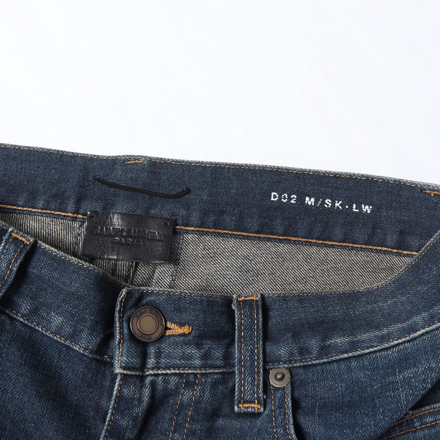 [エディ・スリマン期] 16SS ウォッシュ加工 ストレッチ スキニー デニムパンツ (D02 M/SK-LW)