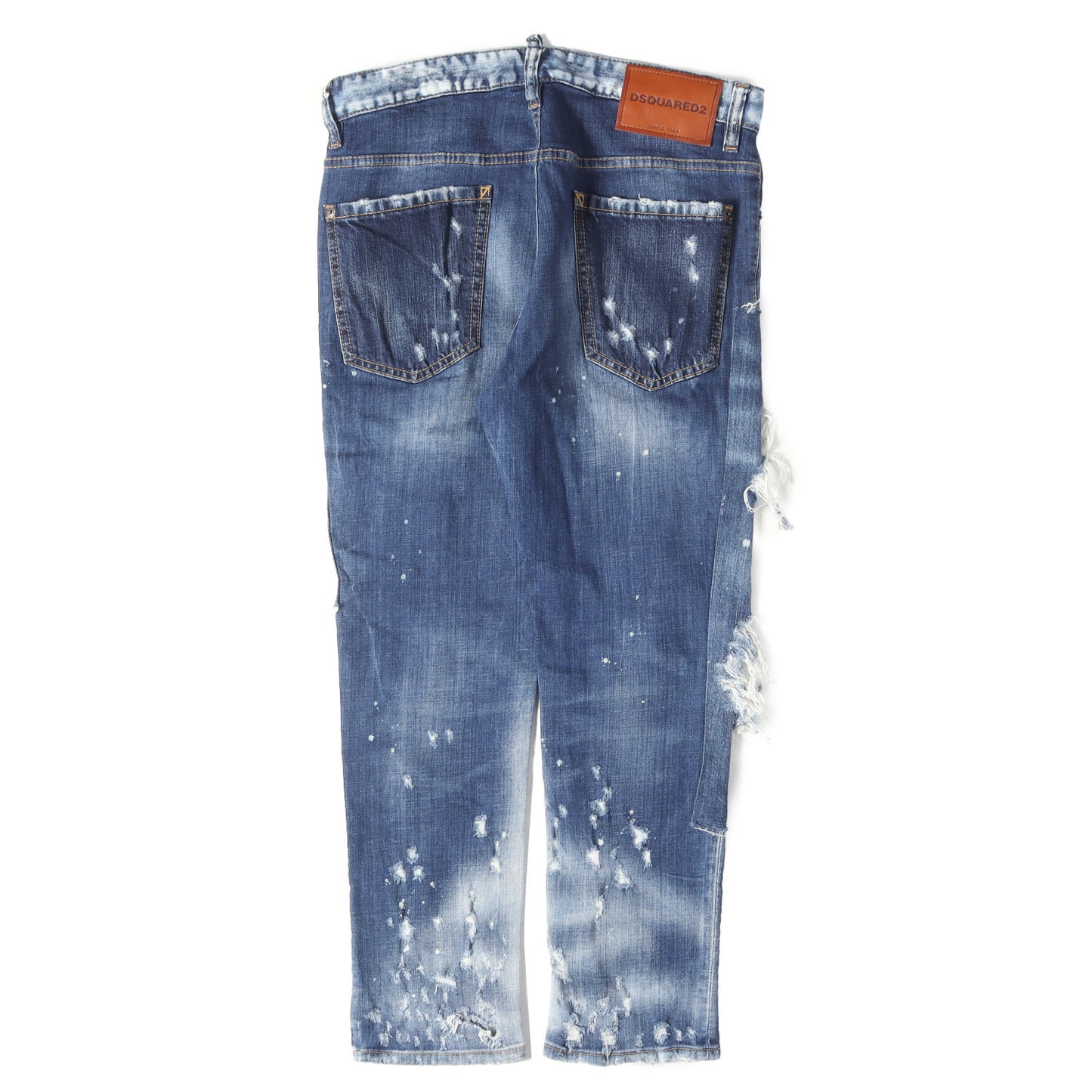 ハードクラッシュ加工 スキニー クロップド デニムパンツ (Glam Head Jean)