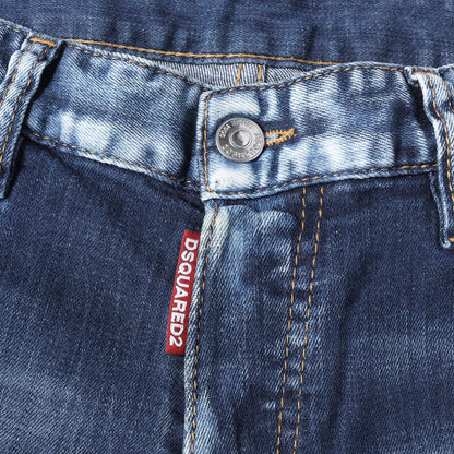 ハードクラッシュ加工 スキニー クロップド デニムパンツ (Glam Head Jean)