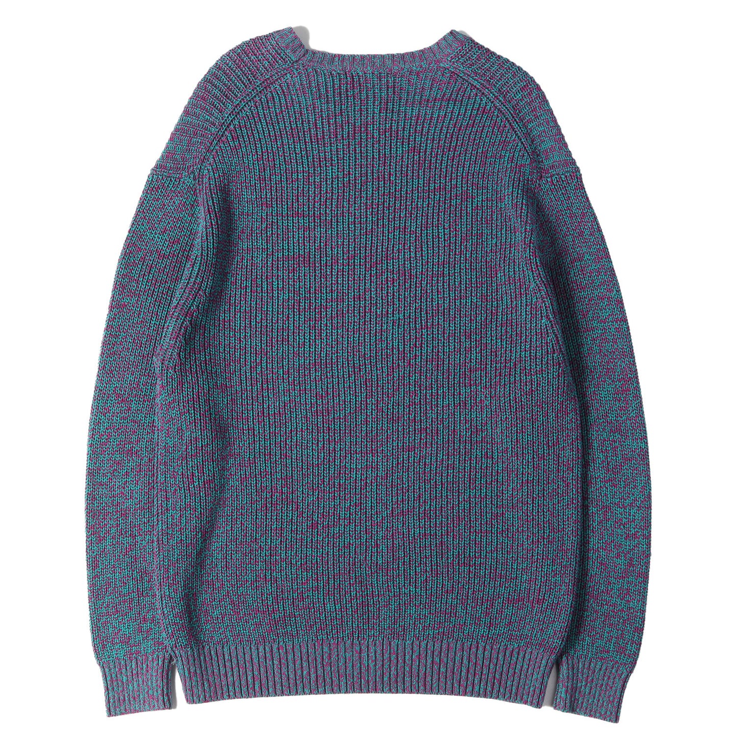 21AW リブ編み メランジ コットン ニット (Melange Rib Knit Sweater)