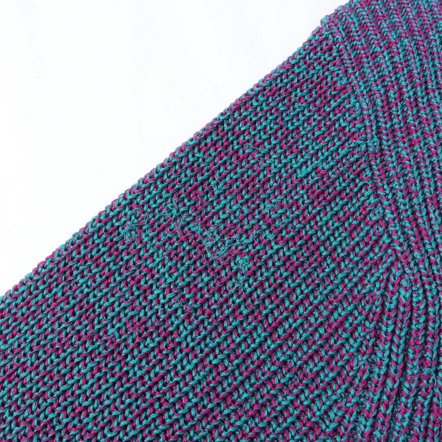 21AW リブ編み メランジ コットン ニット (Melange Rib Knit Sweater)