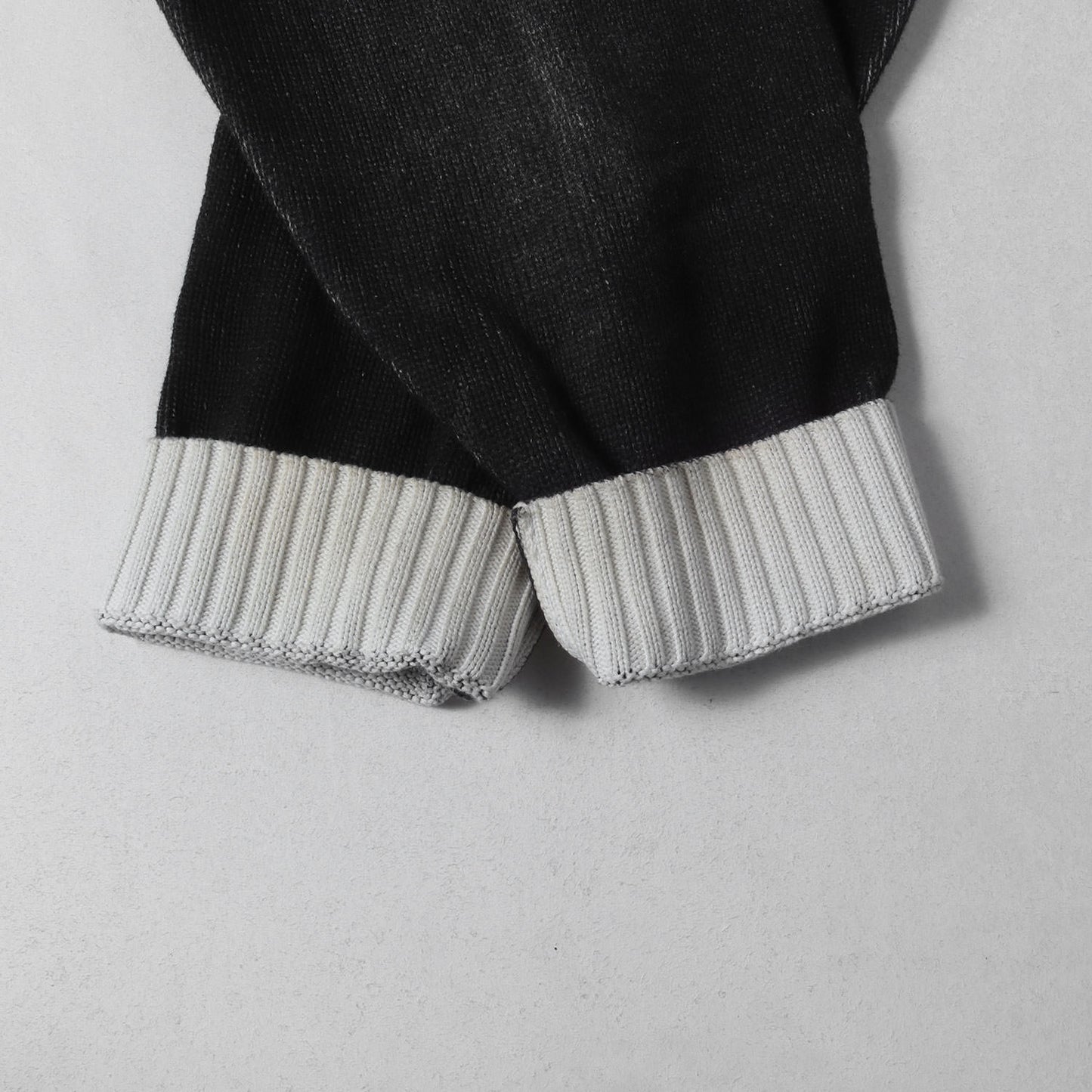 23SS プリントウォッシュ ブランドロゴ クルーネック コットン ニット (Printed Washed Sweater)