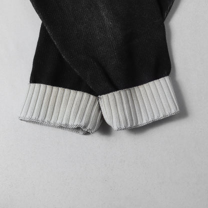 23SS プリントウォッシュ ブランドロゴ クルーネック コットン ニット (Printed Washed Sweater)