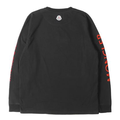 袖ロゴ フロッキープリント ロングスリーブ Tシャツ (LS T-SHIRT)
