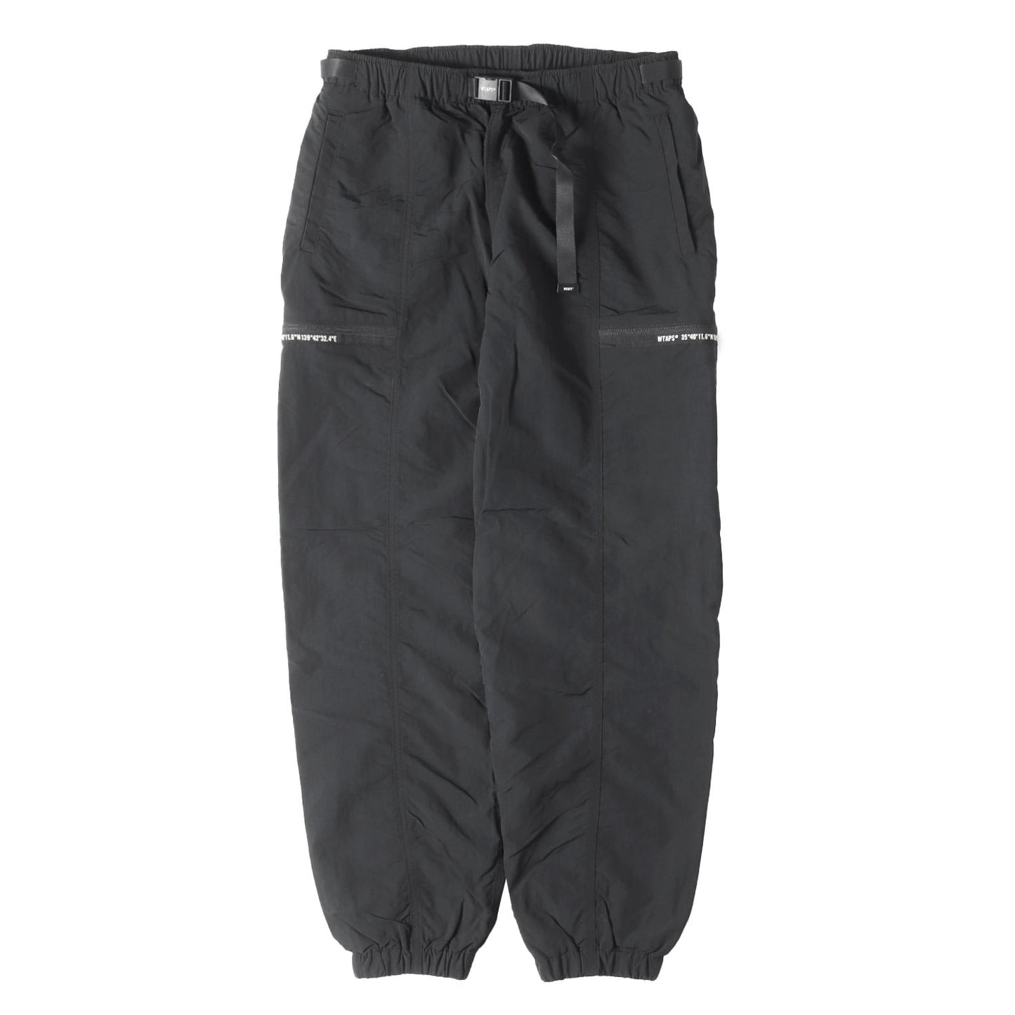 23AW ウェビングベルト付き ナイロン トラックパンツ (SPST2003 / TROUSERS / NYLON. WEATHER)