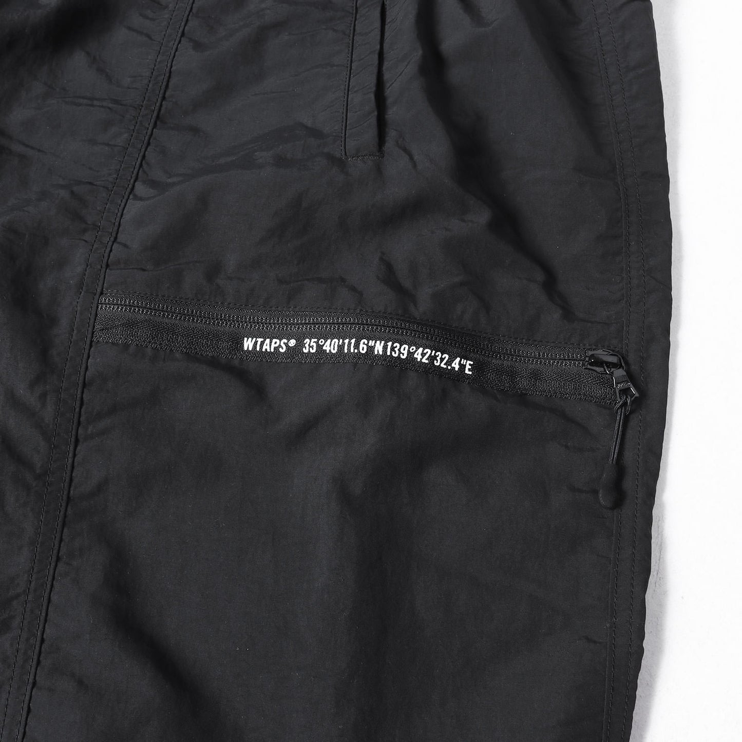 23AW ウェビングベルト付き ナイロン トラックパンツ (SPST2003 / TROUSERS / NYLON. WEATHER)
