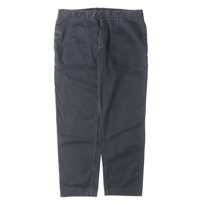 コンパスロゴパッチ付き ガーメントダイ ストレッチコットン ベイカーパンツ 7915316L1