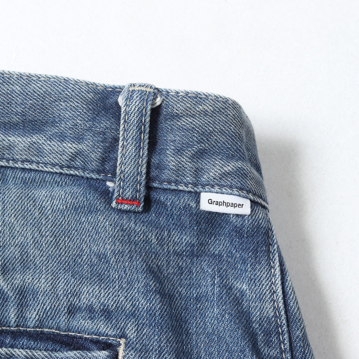 ヴィンテージ加工 ツータック セルビッチ ワイド デニムパンツ (Selvage Denim Two Tuck Pants)