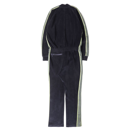 CITYSHOP別注 サイドライン ベロア トラック ジャンプスーツ (JUMP SUIT)