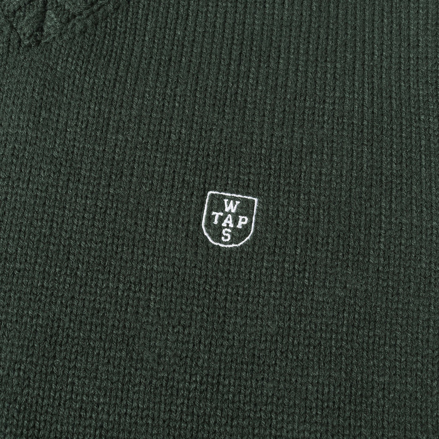 22AW ロゴマーク刺繍 アクリル Vネック ニットベスト (DITCH / VEST / ACRYLIC. CRST)