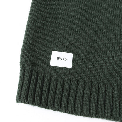 22AW ロゴマーク刺繍 アクリル Vネック ニットベスト (DITCH / VEST / ACRYLIC. CRST)