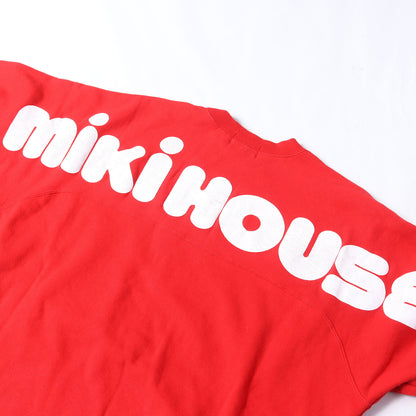 90s ブランドロゴ ラグランスリーブ クルーネック スウェット / miki HOUSE ミキハウス