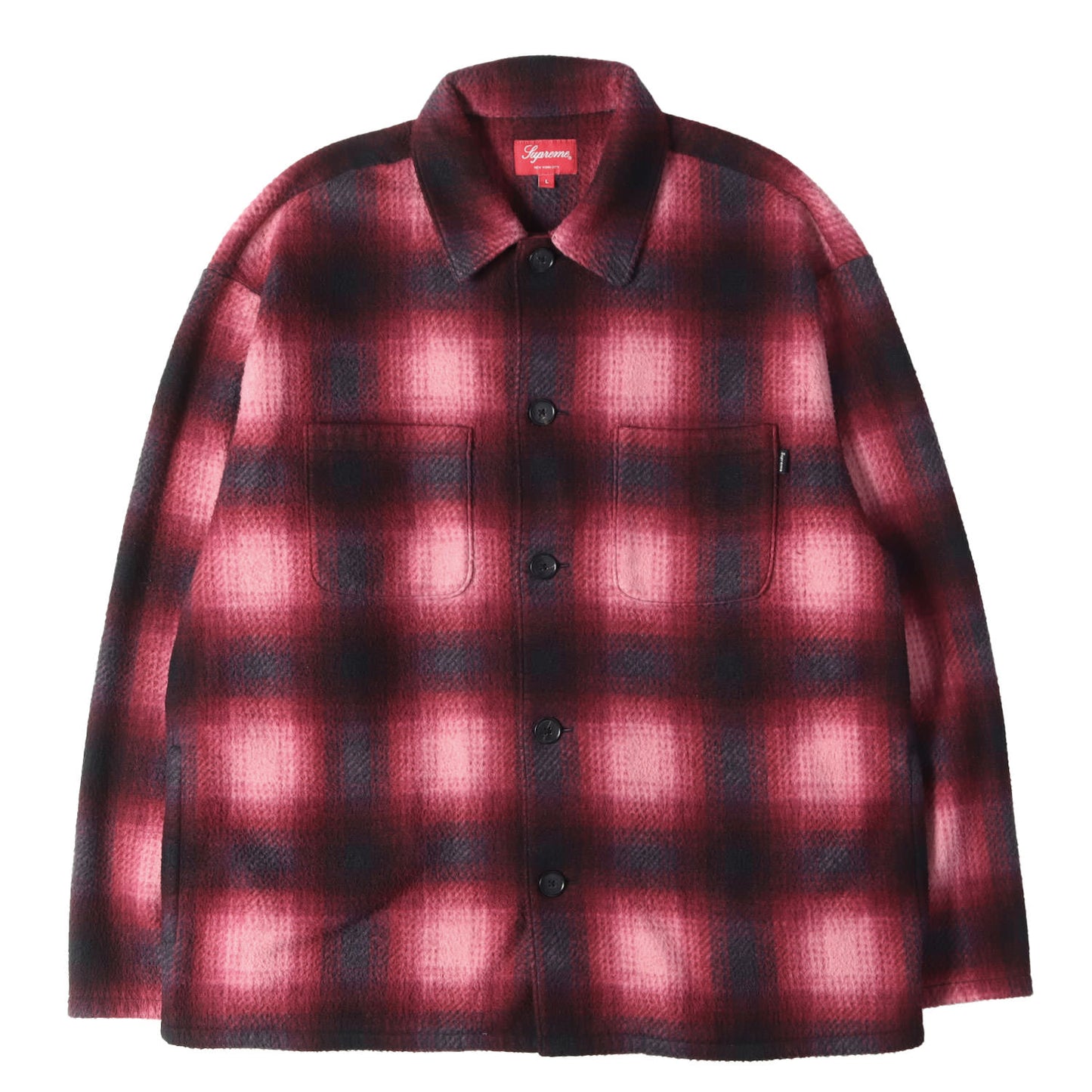 20AW オンブレ チェック フリース シャツ ジャケット (Shadow Plaid Fleece Shirt)