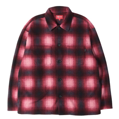 20AW オンブレ チェック フリース シャツ ジャケット (Shadow Plaid Fleece Shirt)