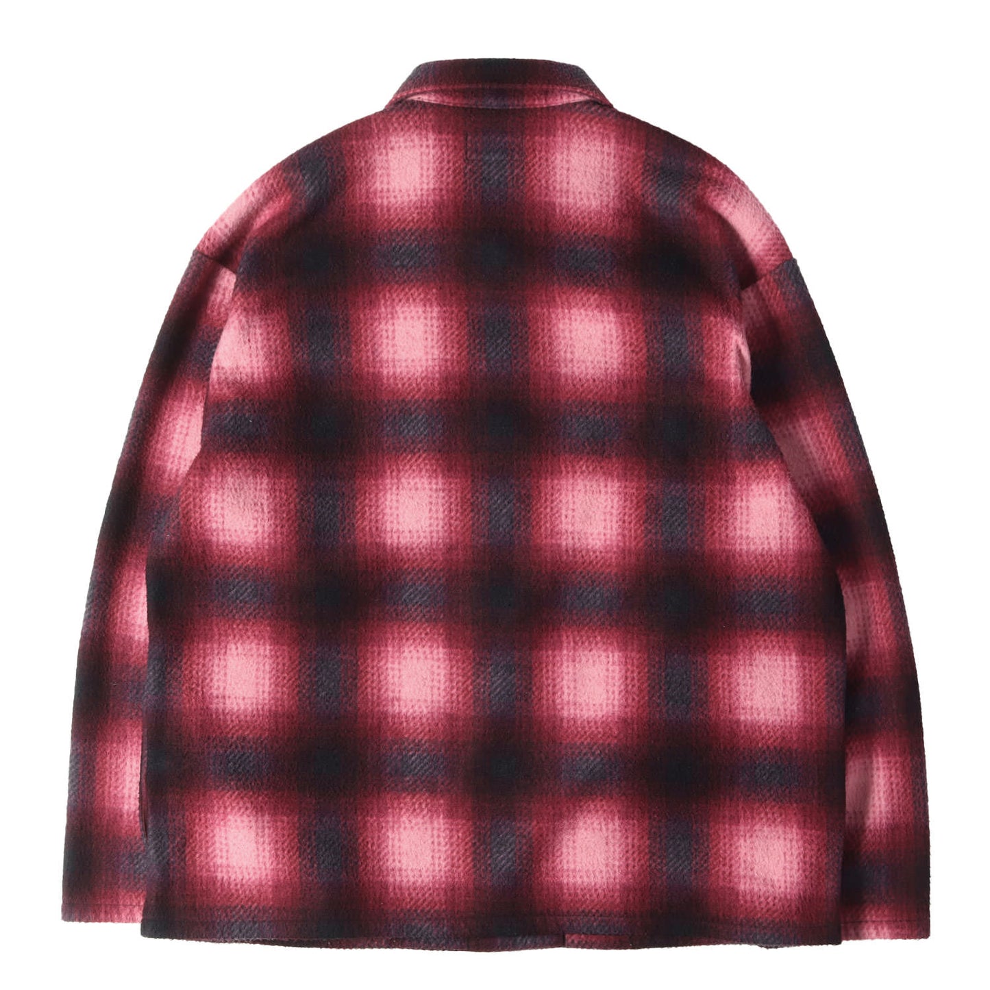 20AW オンブレ チェック フリース シャツ ジャケット (Shadow Plaid Fleece Shirt)