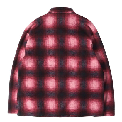 20AW オンブレ チェック フリース シャツ ジャケット (Shadow Plaid Fleece Shirt)