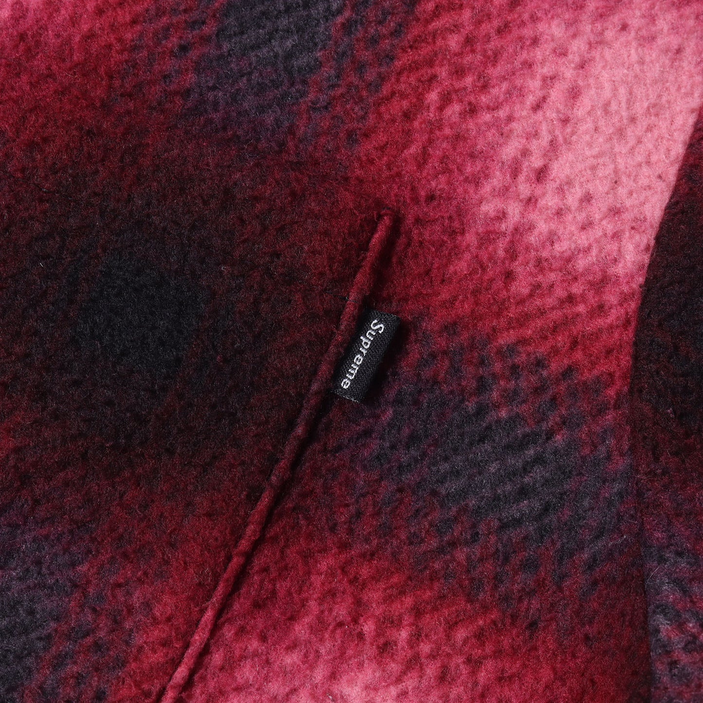 20AW オンブレ チェック フリース シャツ ジャケット (Shadow Plaid Fleece Shirt)