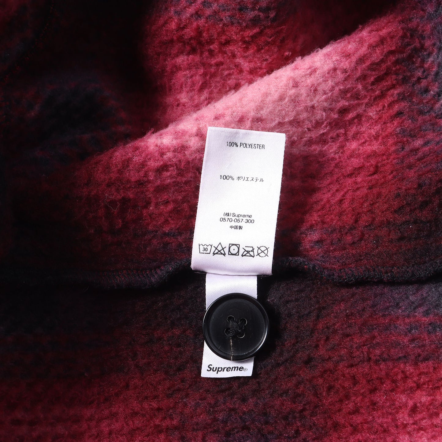 20AW オンブレ チェック フリース シャツ ジャケット (Shadow Plaid Fleece Shirt)