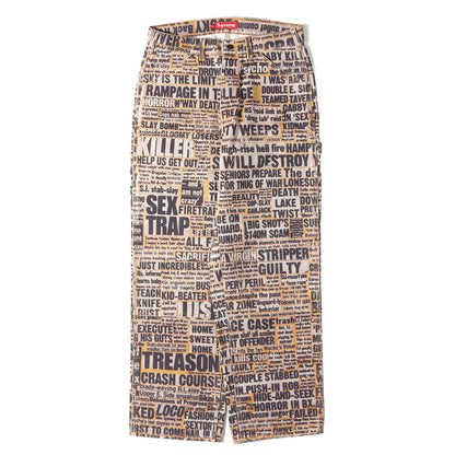 25AW ×Dash Snow メッセージロゴ コットンダック ダブルニー ぺインターパンツ (Dash Snow Double Knee Painter Pant)