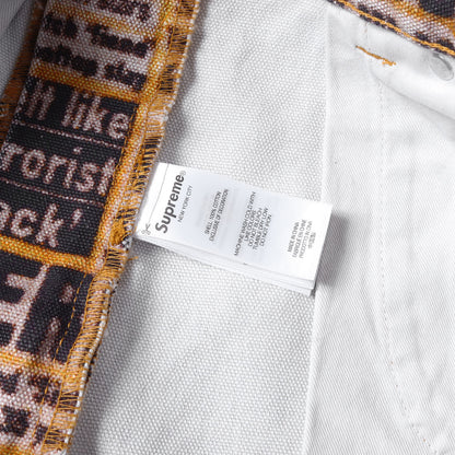 25AW ×Dash Snow メッセージロゴ コットンダック ダブルニー ぺインターパンツ (Dash Snow Double Knee Painter Pant)