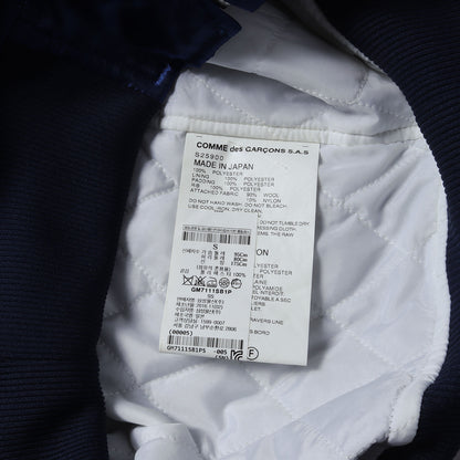 17SS アップリケロゴ フルジップ サテン スカジャン / CDG SHIRT Boys S25900