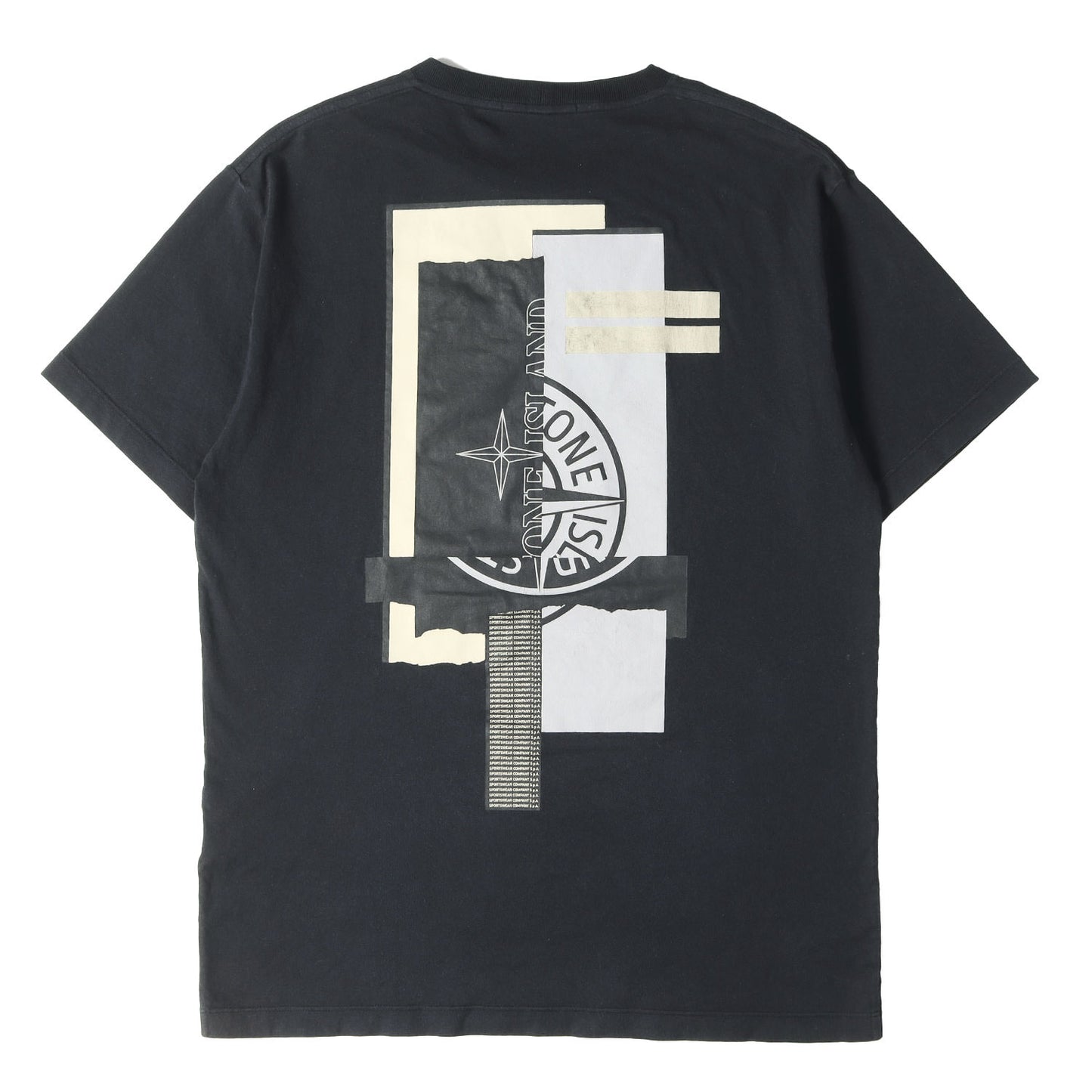 コラージュ ロゴプリント クルーネック Tシャツ 75152NS83
