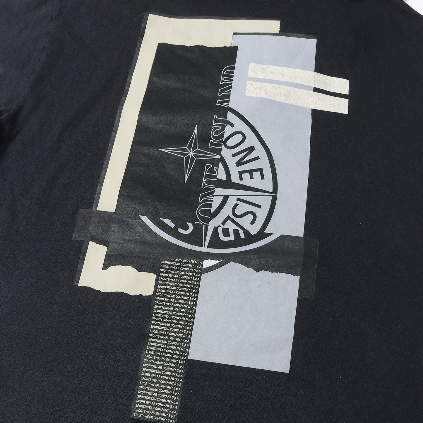 コラージュ ロゴプリント クルーネック Tシャツ 75152NS83