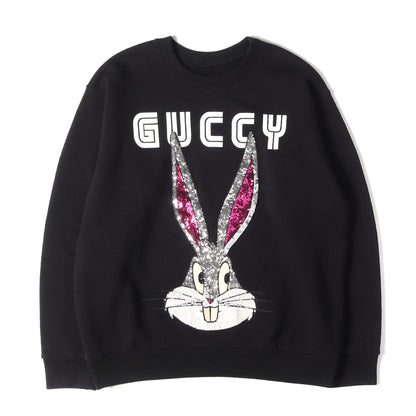 ×LOONEY TUNES スパンコール バッグス・バニー クルーネック スウェット