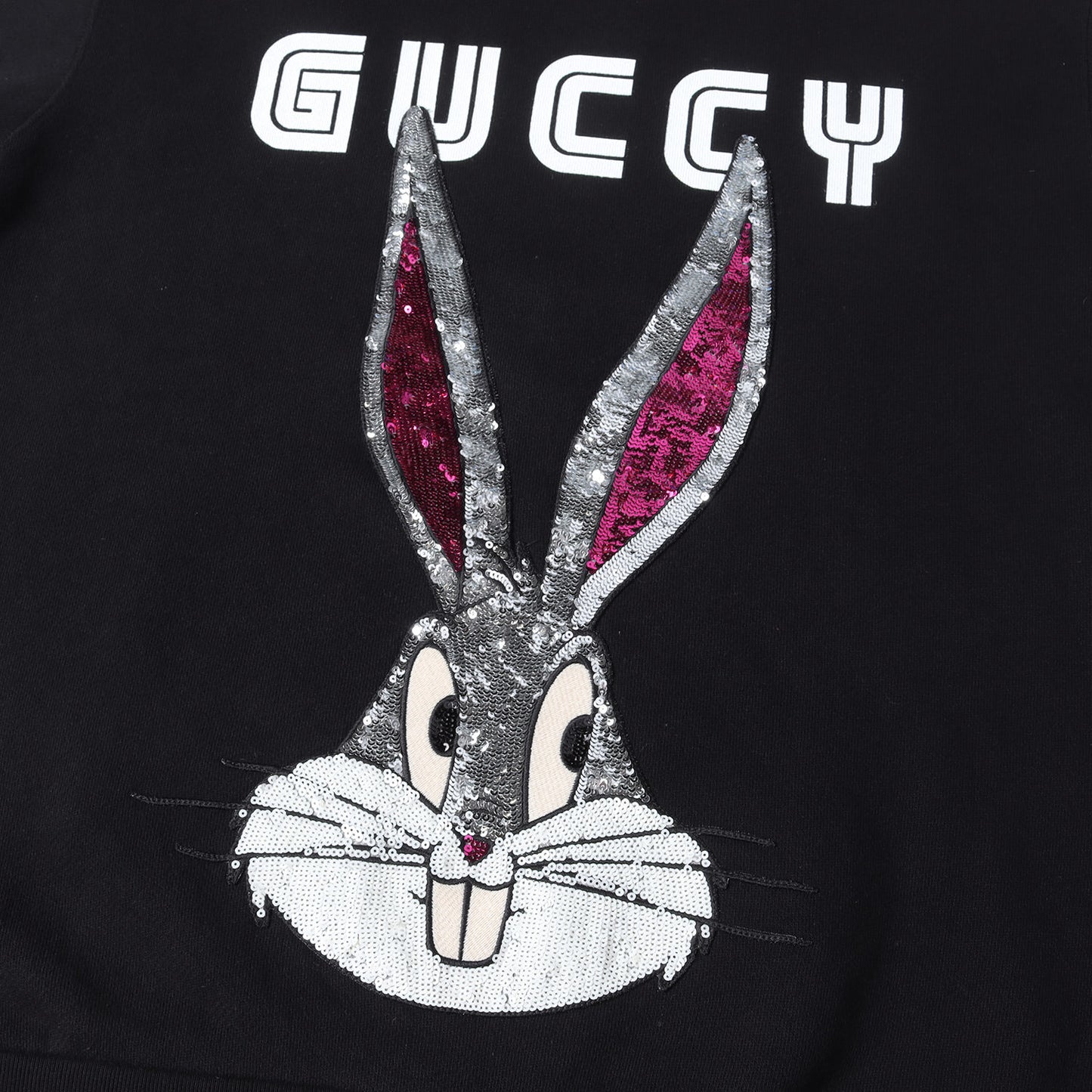 ×LOONEY TUNES スパンコール バッグス・バニー クルーネック スウェット