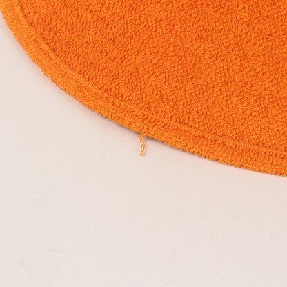 Hロゴ刺繍 ワイドブリム パイル バケット ハット