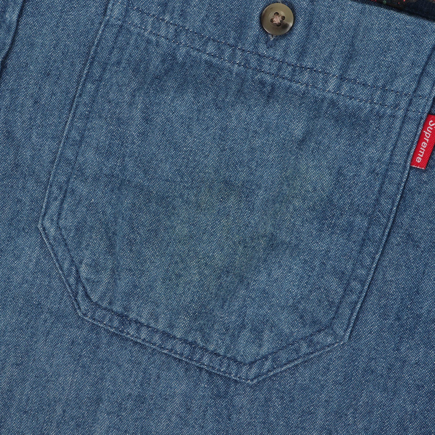13AW ワイヤー柄 コーデュロイ 切替 BD デニム ボタンシャツ (Denim Corduroy Shirt)