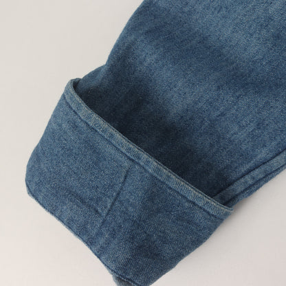 13AW ワイヤー柄 コーデュロイ 切替 BD デニム ボタンシャツ (Denim Corduroy Shirt)